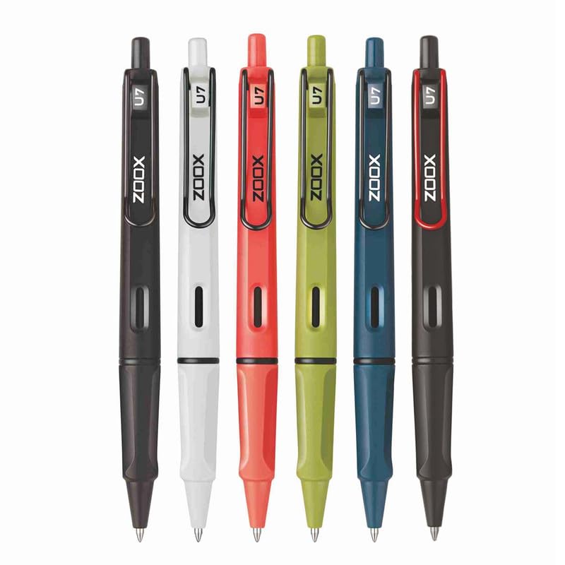 FLAIR Zoox U7 Roller Gel Pen | Unique Wire Clip with Spring Action